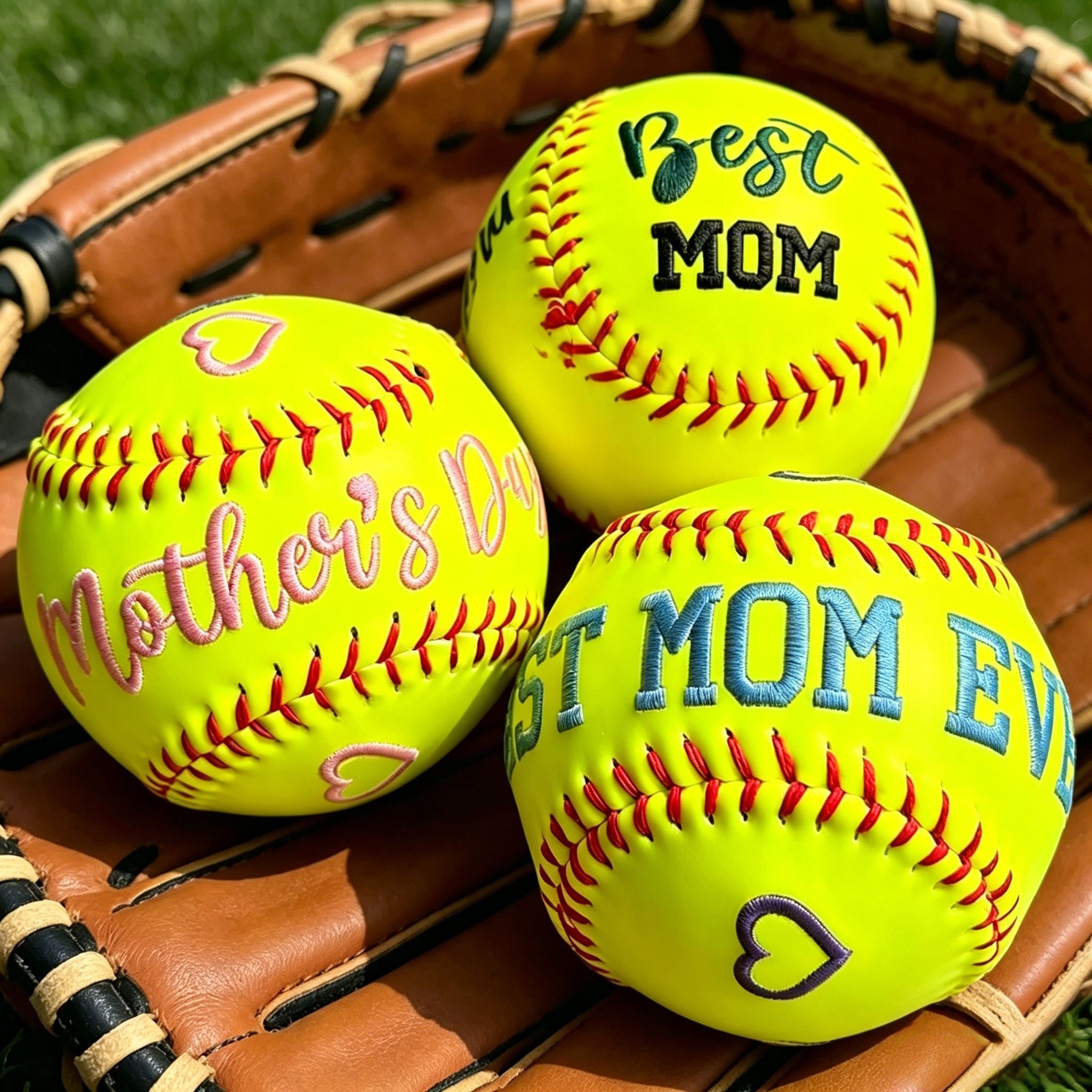 Custom Embroidered Baseball & Softball, Father's Day Gift, Mother's Day Gift