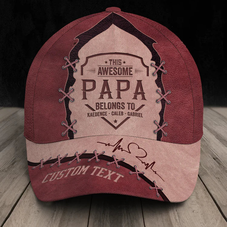 Custom this awesome papa belongs to Classic Cap
