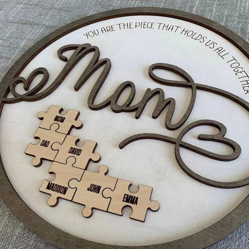 Wonderful personalized Wooden Puzzle Sign