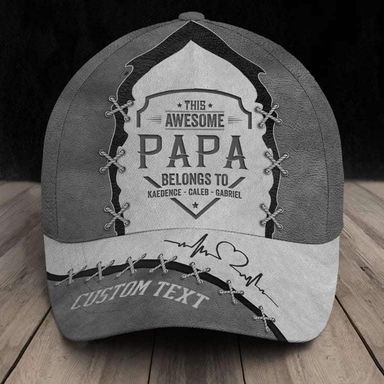 Custom this awesome papa belongs to Classic Cap