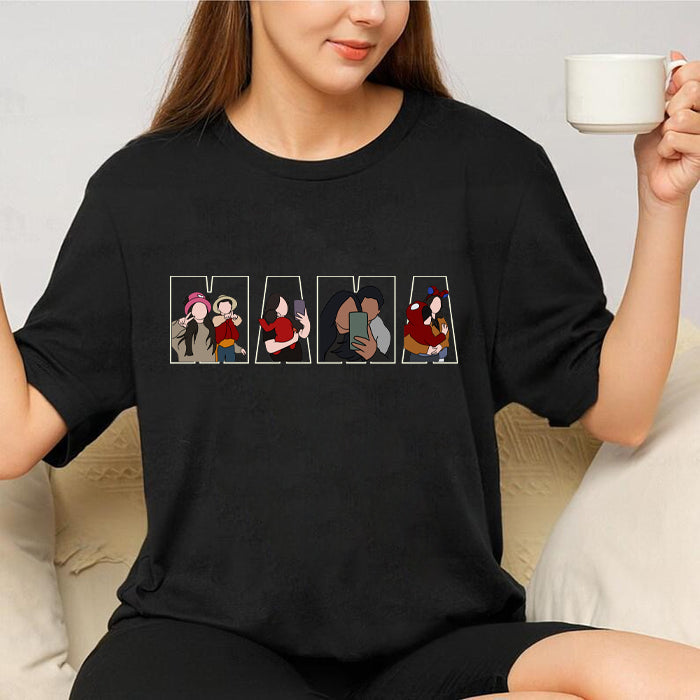 Custom Hand Painted Color Silhouette Sweatshirt Father's Day Gift, Gift For Dad, Grandpa