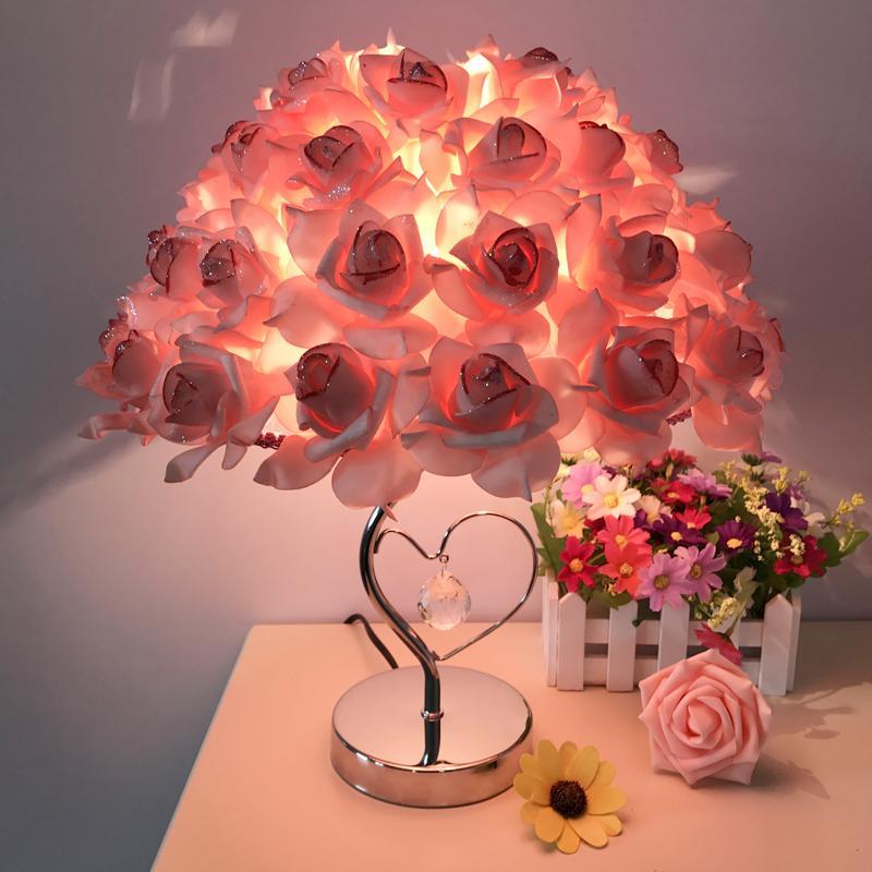 Custom Rose Bouquet Lamp Night Light Decoration for Home Valentine's Day Wedding