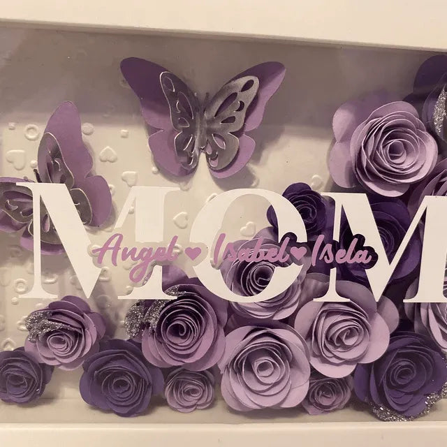 Customized Mother's Day Butterfly Flower Box