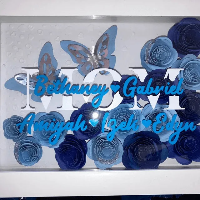 Customized Mother's Day Butterfly Flower Box