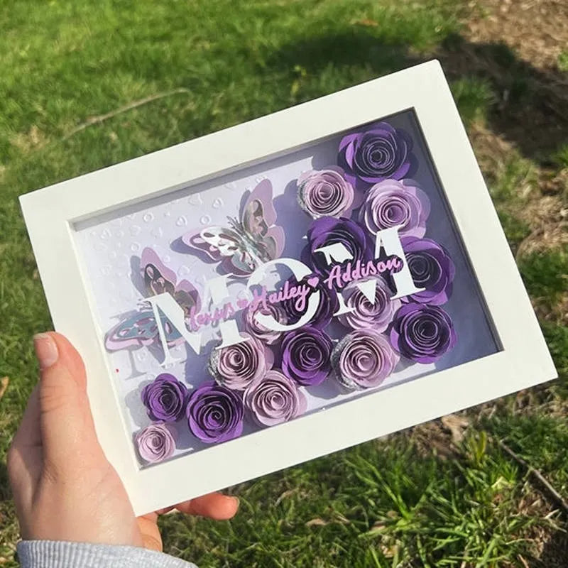 Customized Mother's Day Butterfly Flower Box