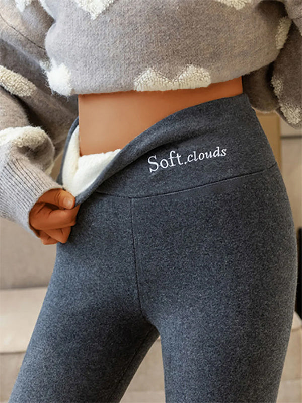 Basics Fleece Lined High Waist Skinny Soft Clouds Leggings MustPride®