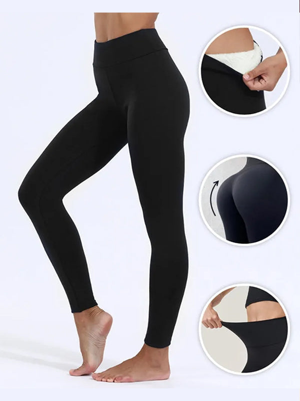 Basics Fleece Lined High Waist Skinny Soft Clouds Leggings MustPride®