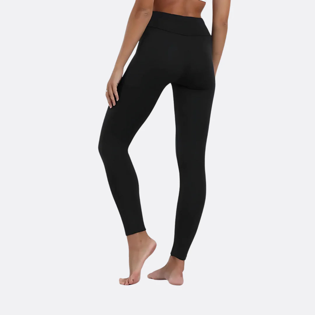 Casual Warm Winter Solid Pants Soft Fleece Leggings
