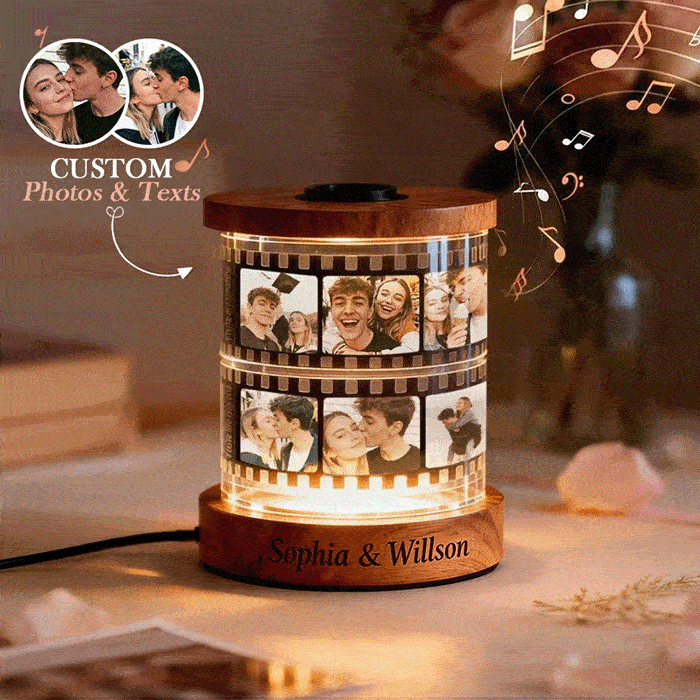 Personalizedmusic Film Night Light With Engraving Option – The Perfect Valentine's Day Gift For Couples