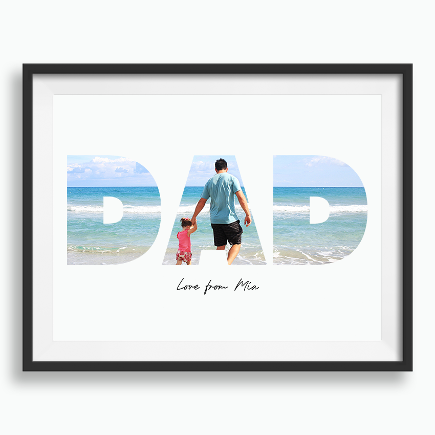 Custom Photo Word-Gift For Dad