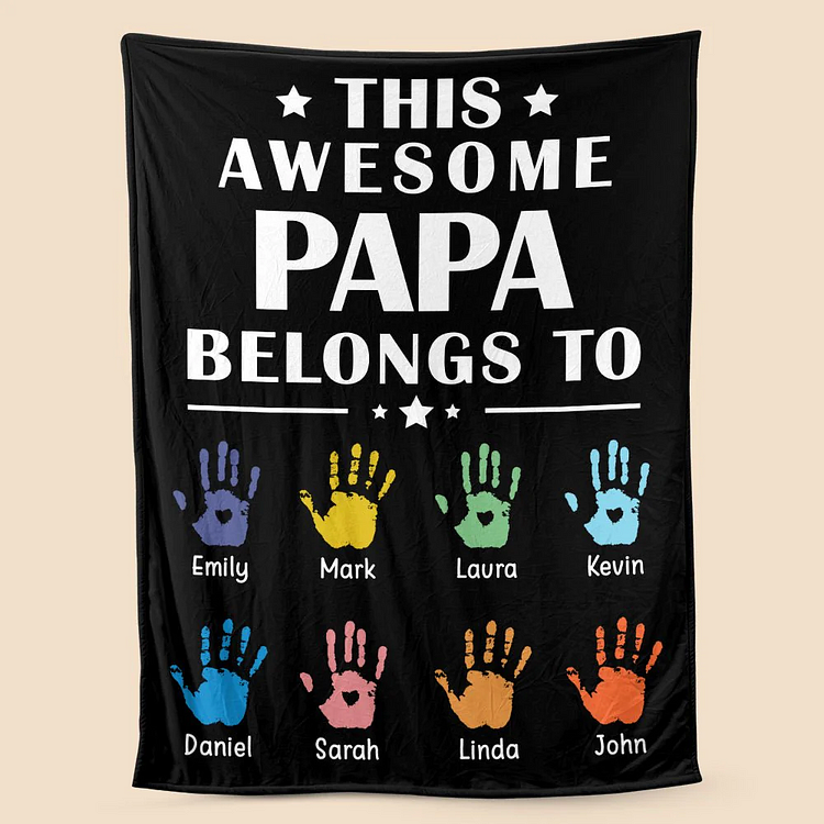 💖For Dad Blanket👨Personalized This Awesome Daddy Belongs to Blanket