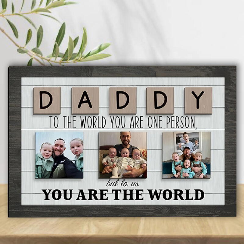 Personalized photo frame Father's Day Gift Commemoration