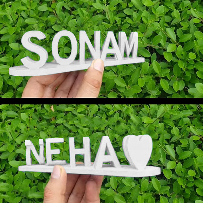 💕 Dual Name Illusion Love 3D Printed as Sweet Gifts 🎁