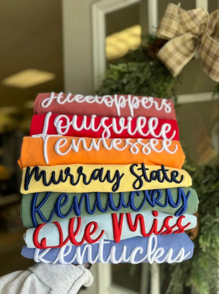 Custom Mama 3D Puff Embroidery Sweatshirt/T-shirt/Hoodie