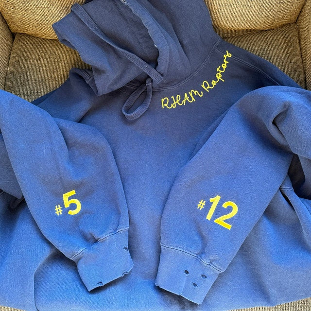 VINTAGE CUSTOM CREW-Custom Embroidered Hand Distressed Sweatshirt Crewneck