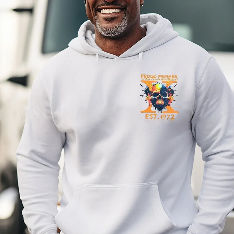 Custom Est Year Gen X Flaming Skull Proud Member Fck Your Feelings Generation Sweatshirt