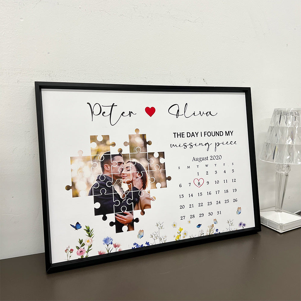 Personalized The Day I Found My Missing Piece Photo Frame Gift