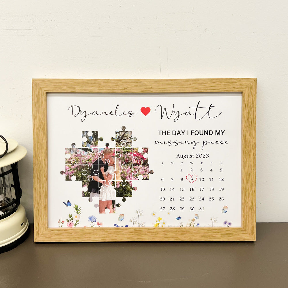 Personalized The Day I Found My Missing Piece Photo Frame Gift