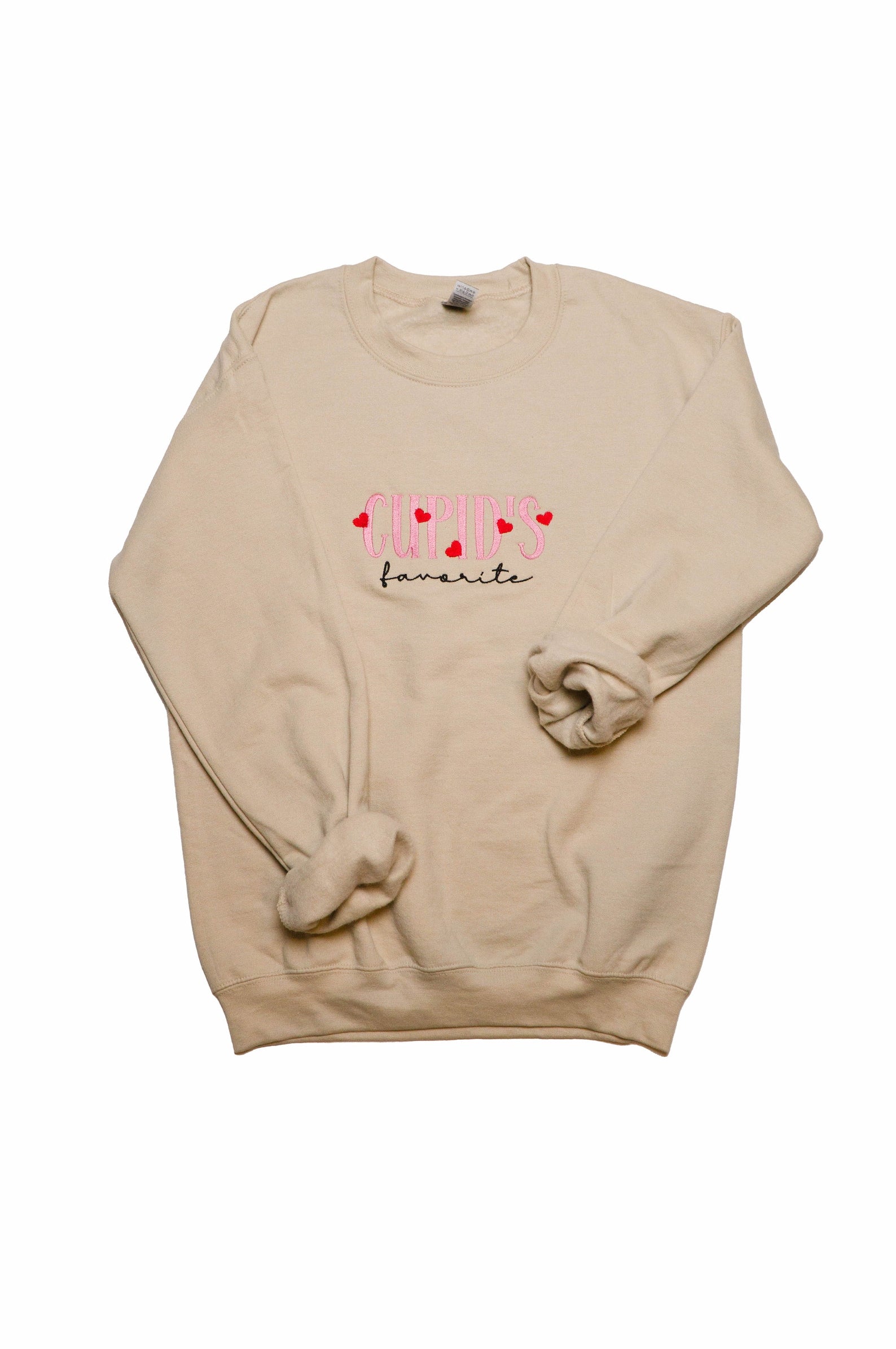 Custom Valentine's Day Cupid Embroidery Sweatshirt