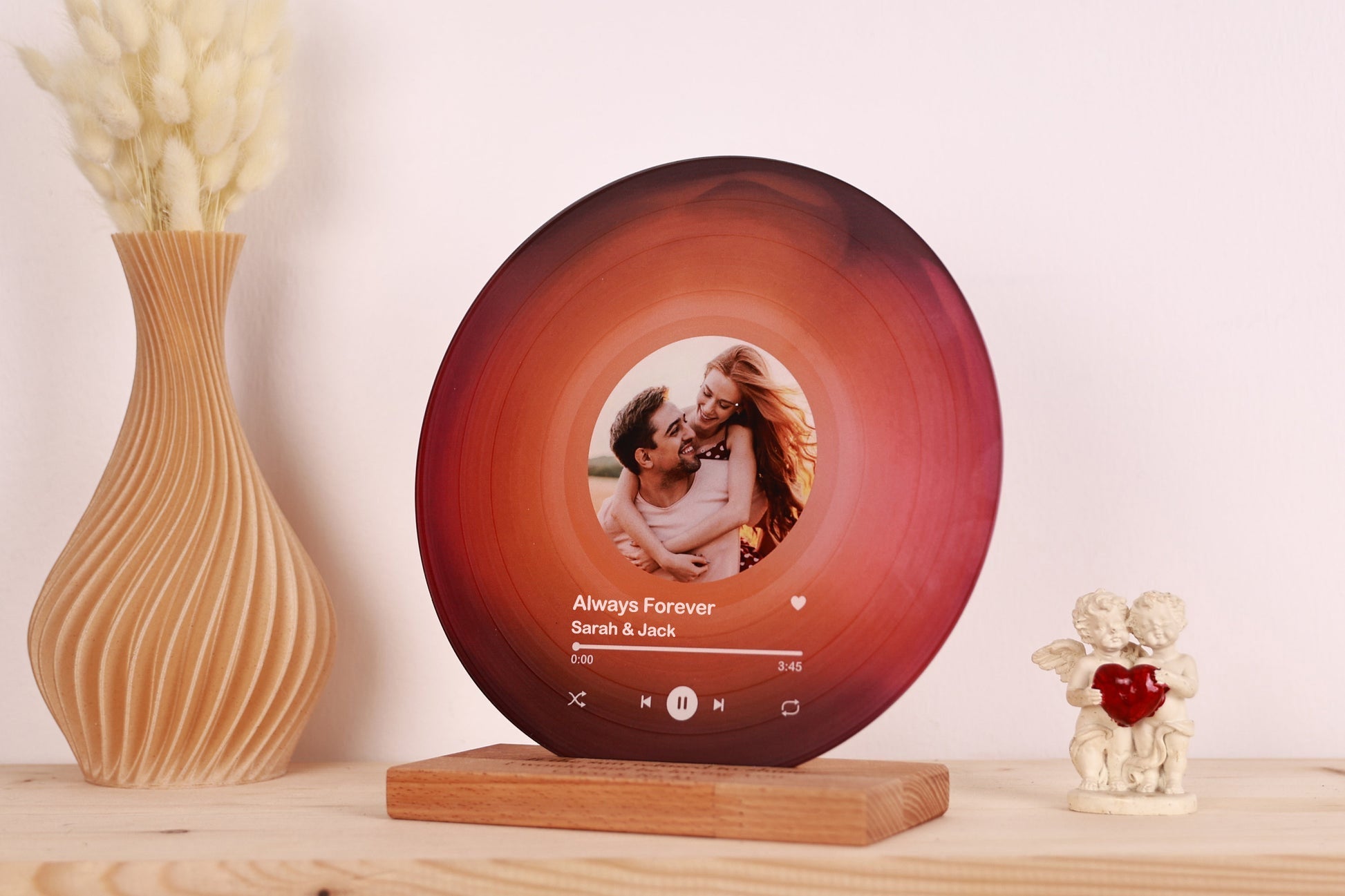 Custom Record with Photo - Acrylic Song Plaque with NFC