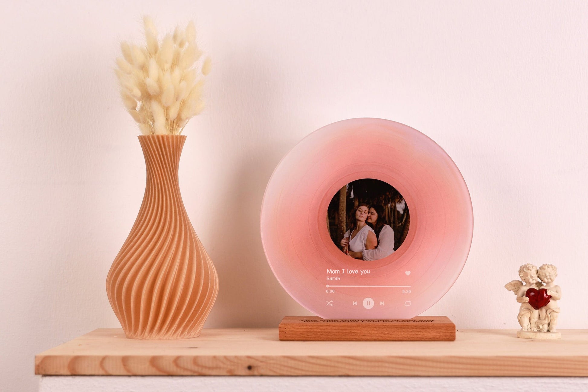 Custom Record with Photo - Acrylic Song Plaque with NFC