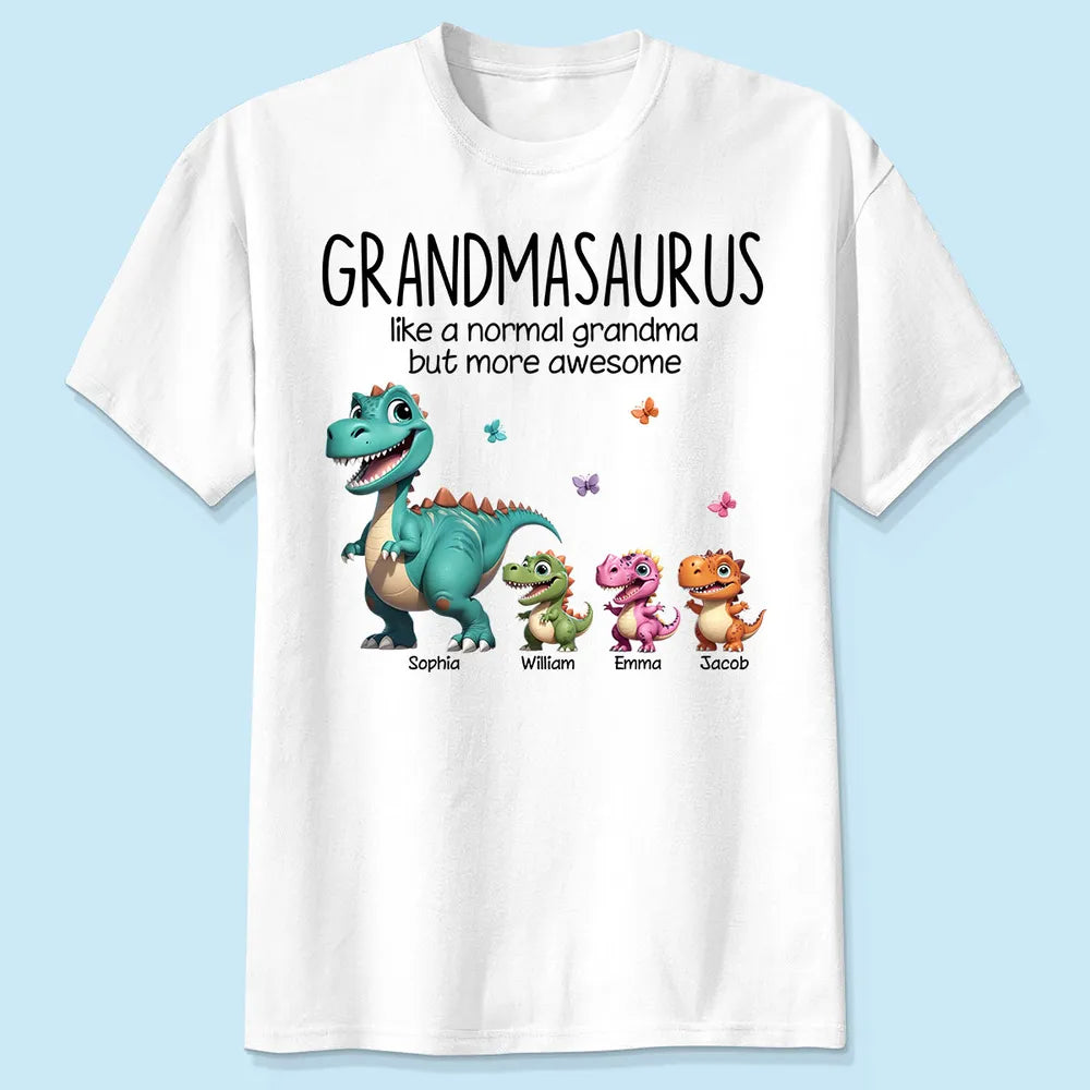 Personalized Grandmasaurus With Kids Names Dinosaurs Sweatshirt