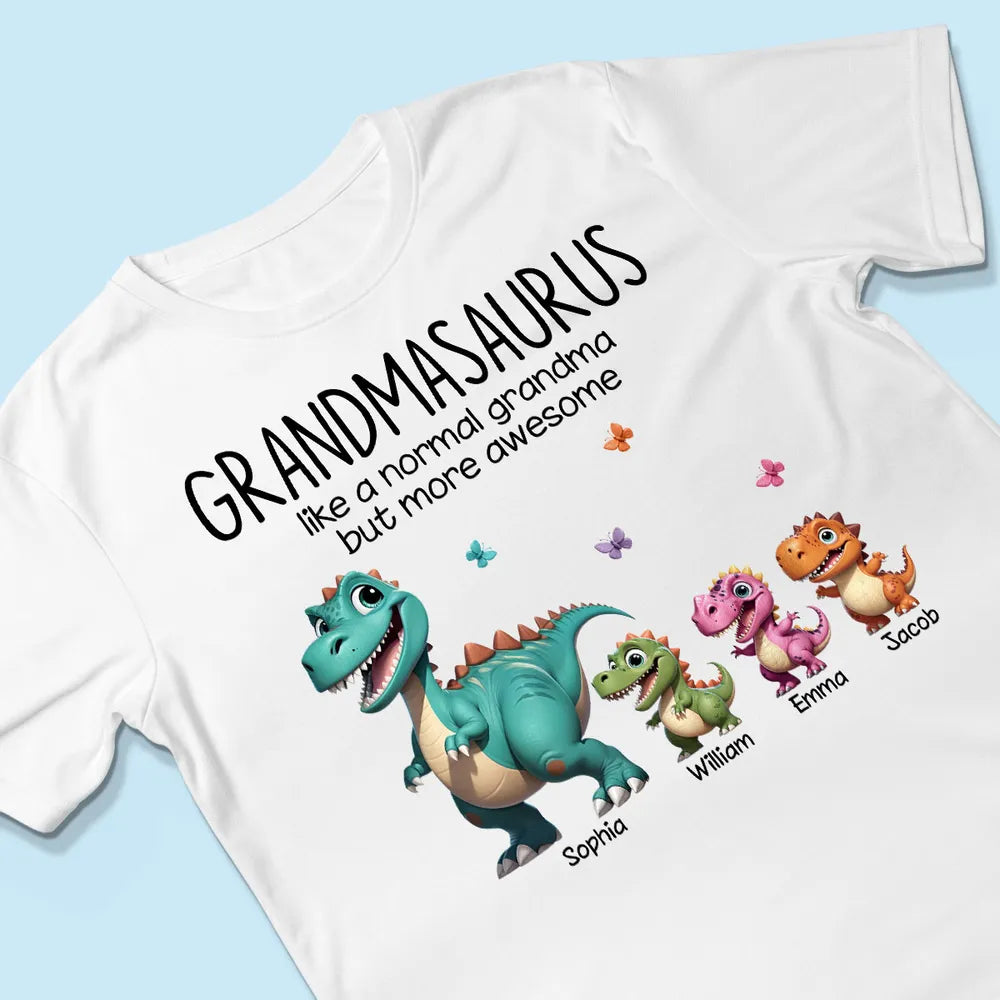 Personalized Grandmasaurus With Kids Names Dinosaurs Sweatshirt