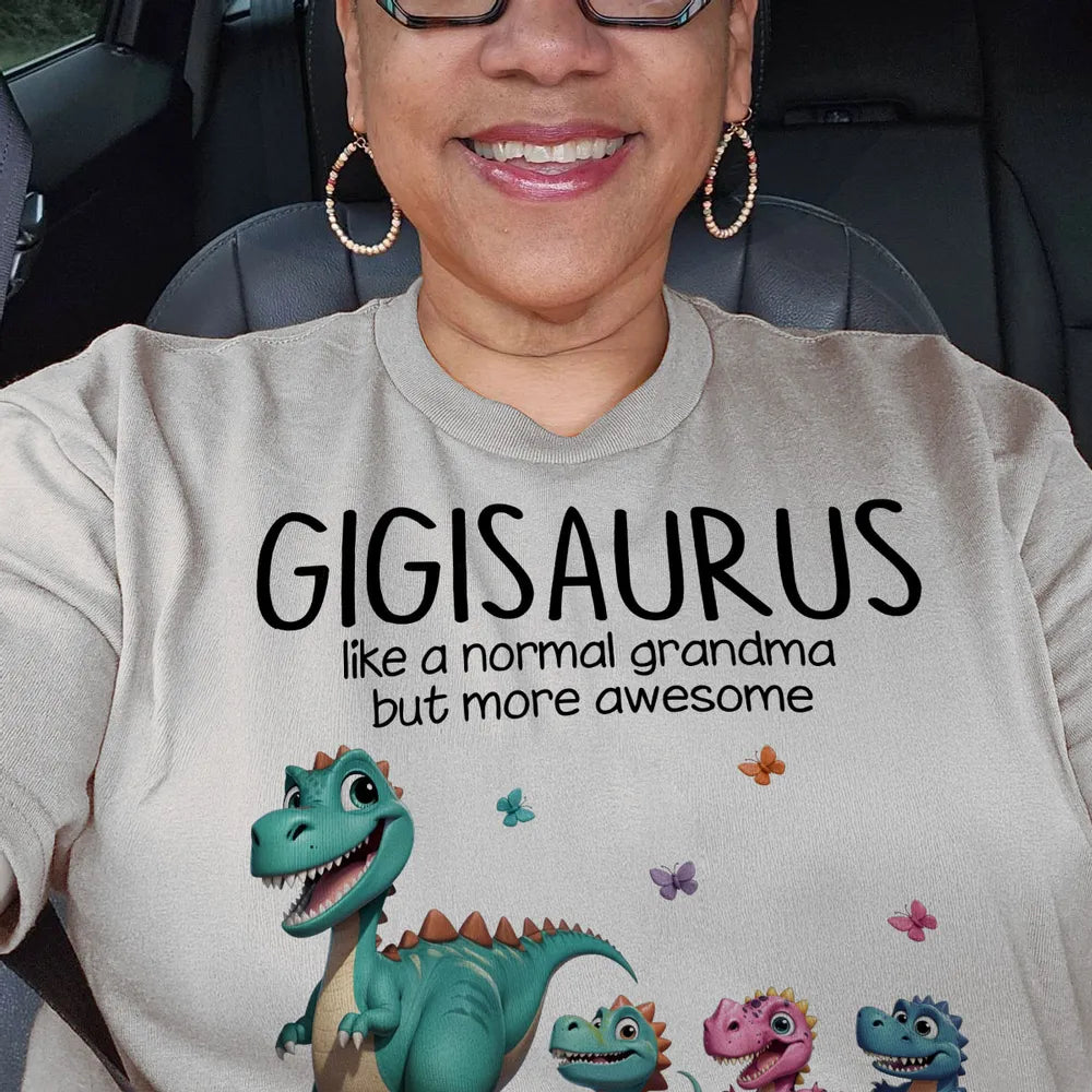 Personalized Grandmasaurus With Kids Names Dinosaurs Sweatshirt