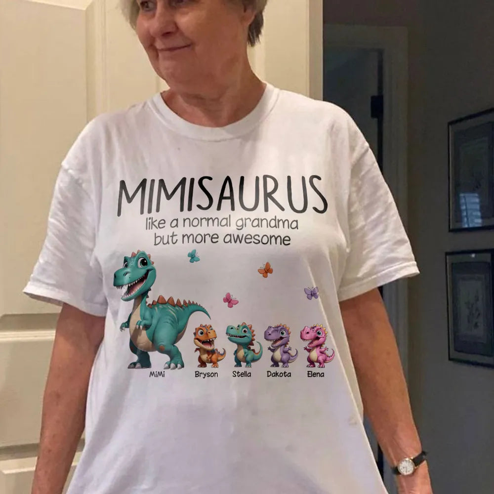 Personalized Grandmasaurus With Kids Names Dinosaurs Sweatshirt