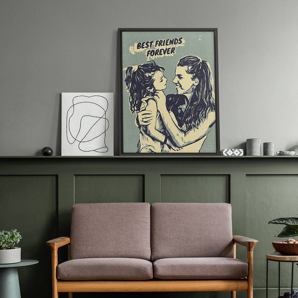 Together - Custom Pop Art Family Portrait Canvas