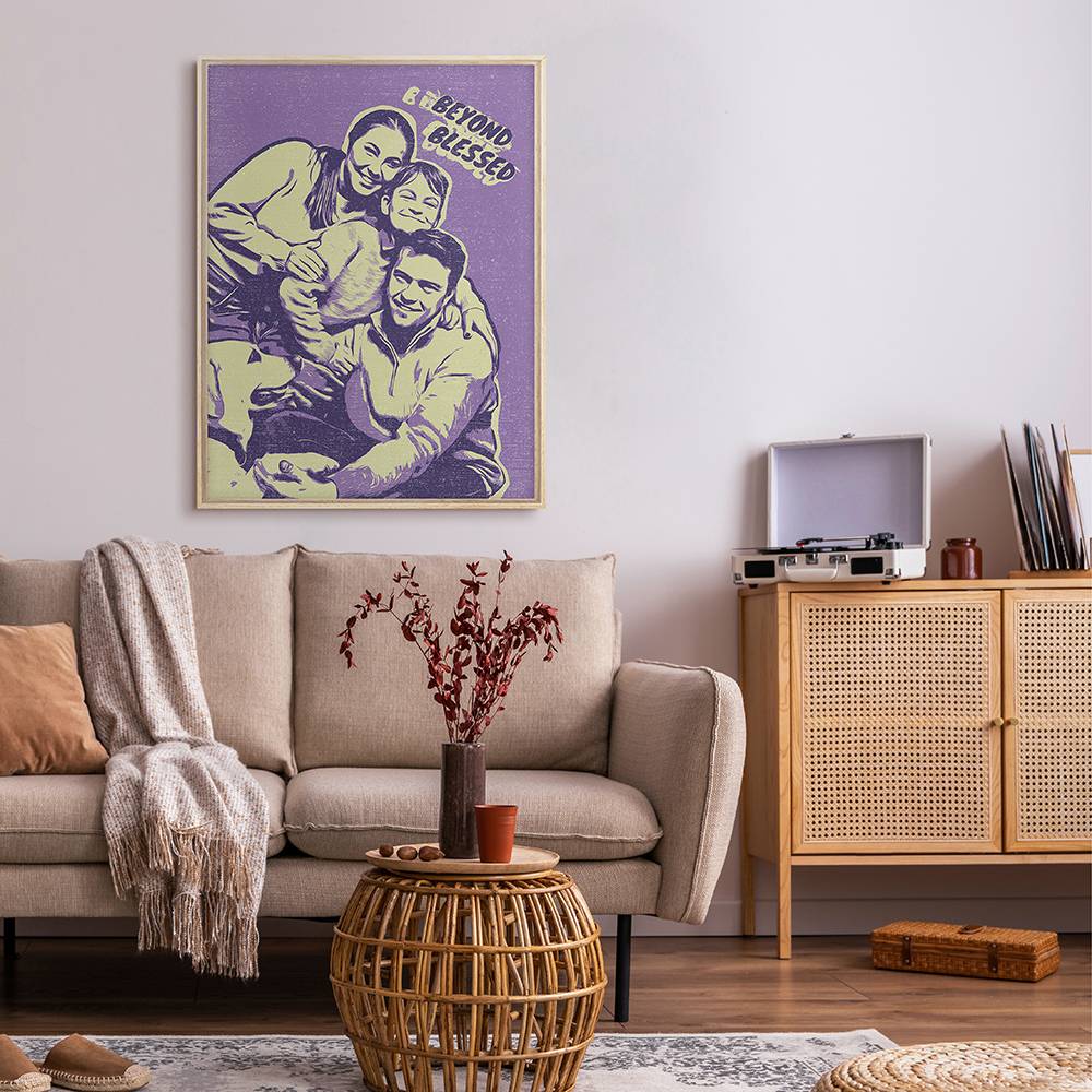 Together - Custom Pop Art Family Portrait Canvas