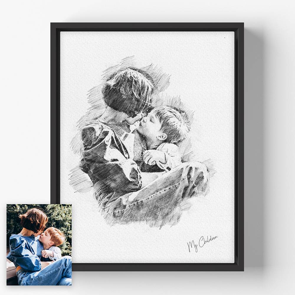 The Sketch Edit - Custom Family Portrait Canvas
