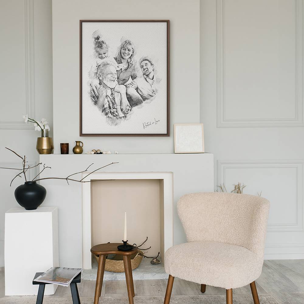 The Sketch Edit - Custom Family Portrait Canvas