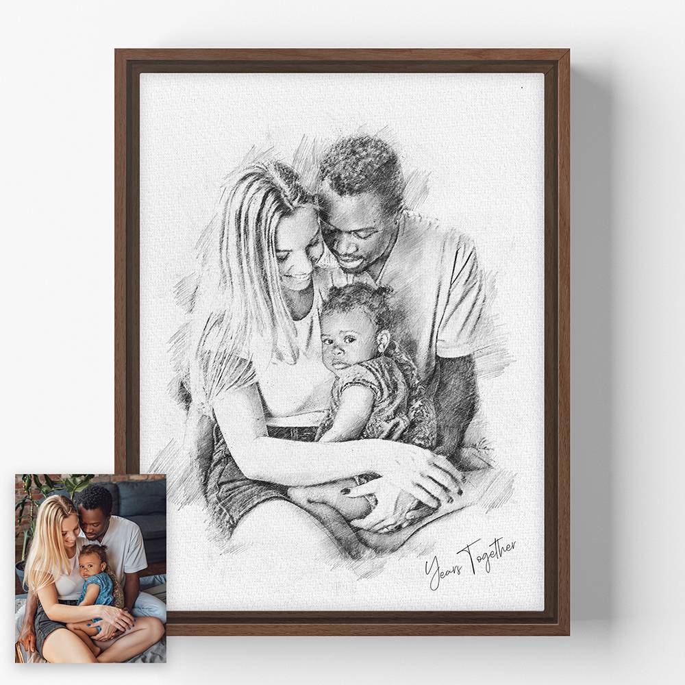 The Sketch Edit - Custom Family Portrait Canvas