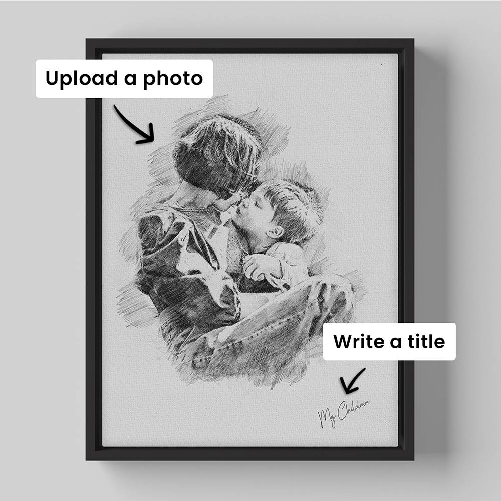 The Sketch Edit - Custom Family Portrait Canvas