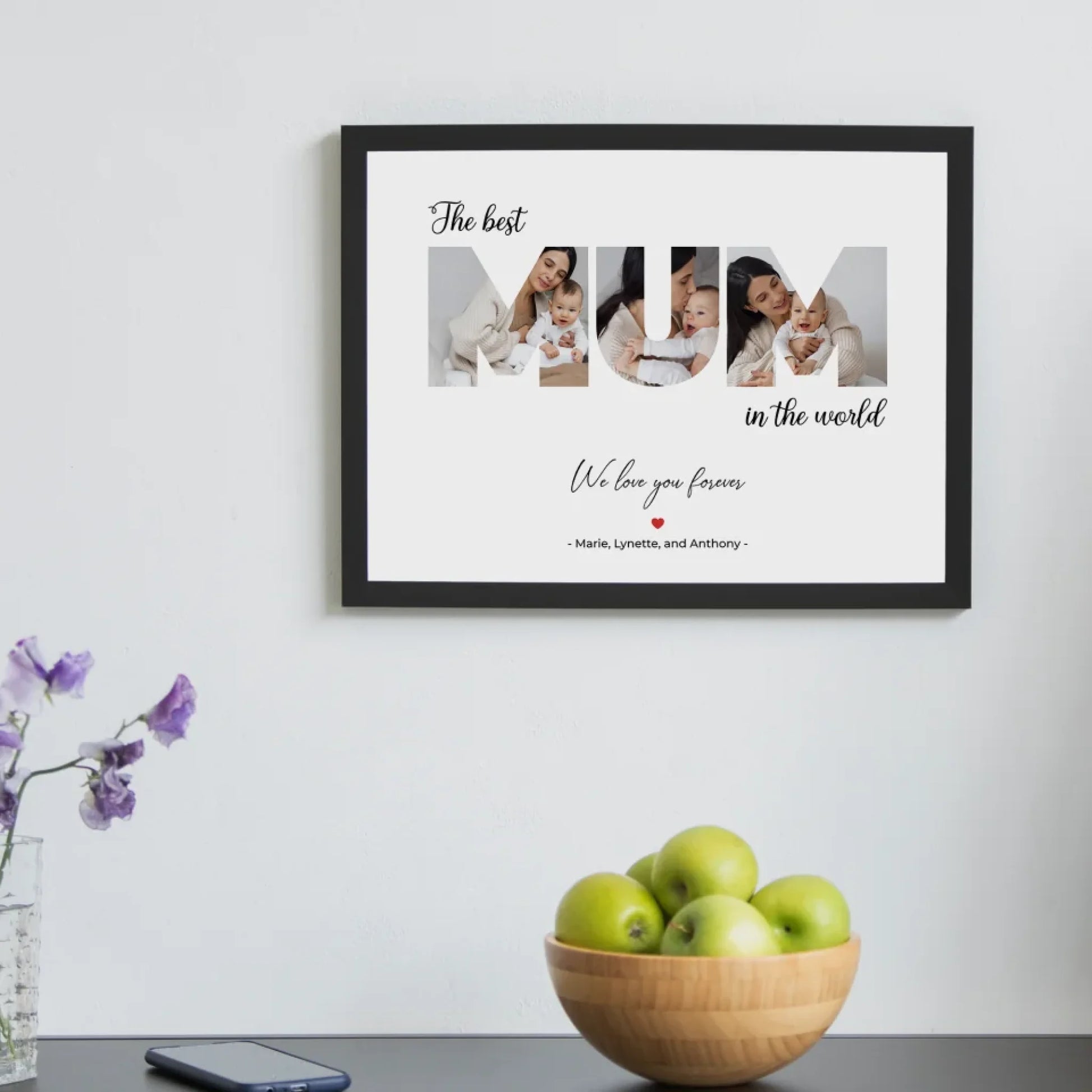 "The Best Mom in the World" - Personalised Poster