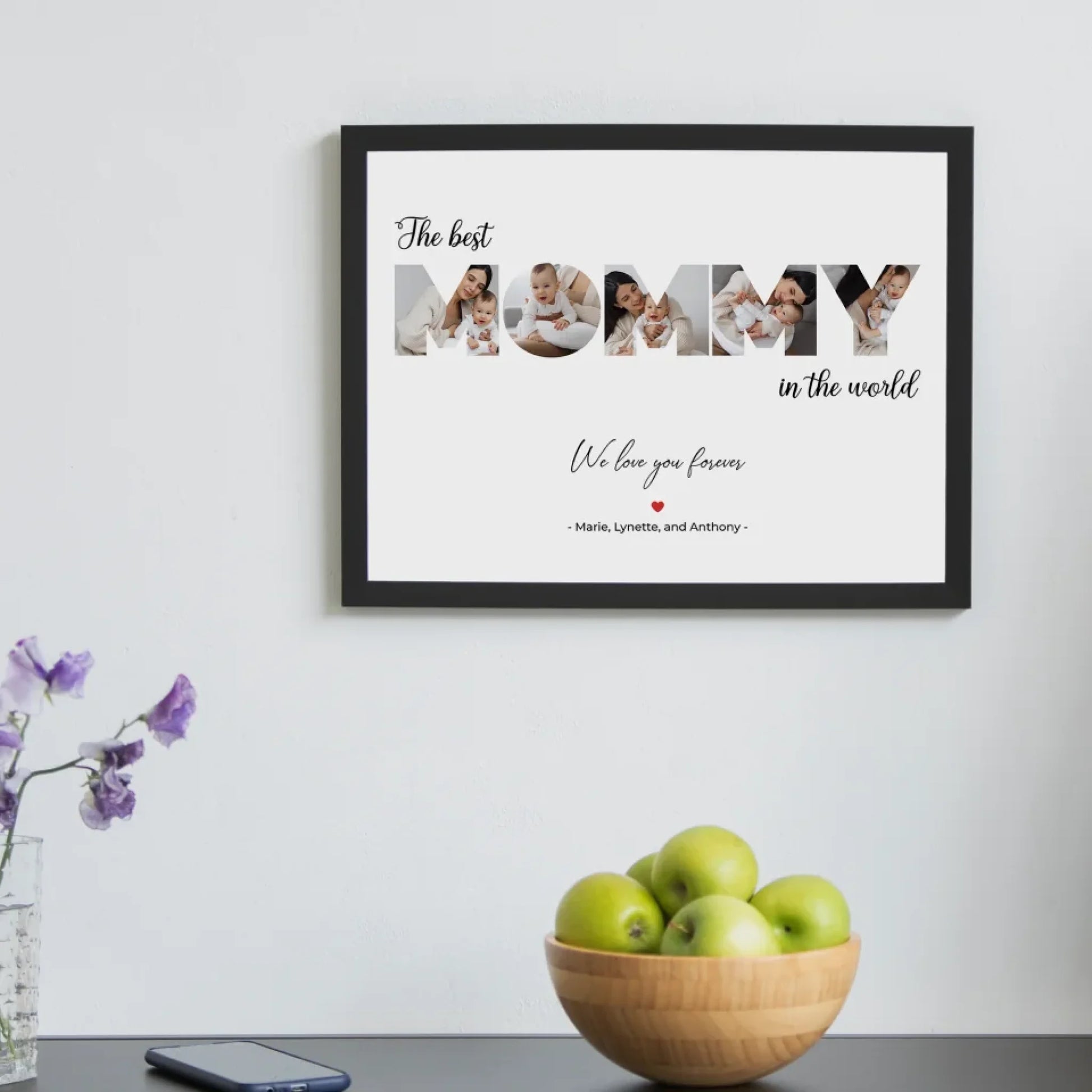 "The Best Mom in the World" - Personalised Poster