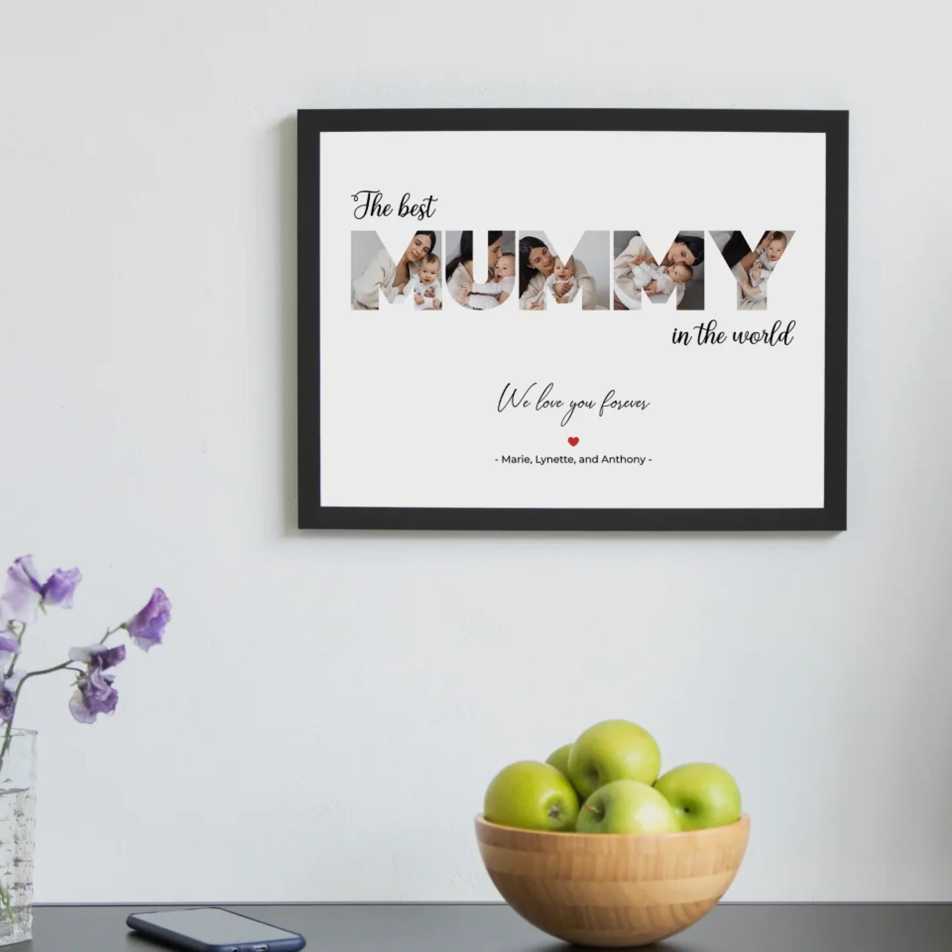 "The Best Mom in the World" - Personalised Poster
