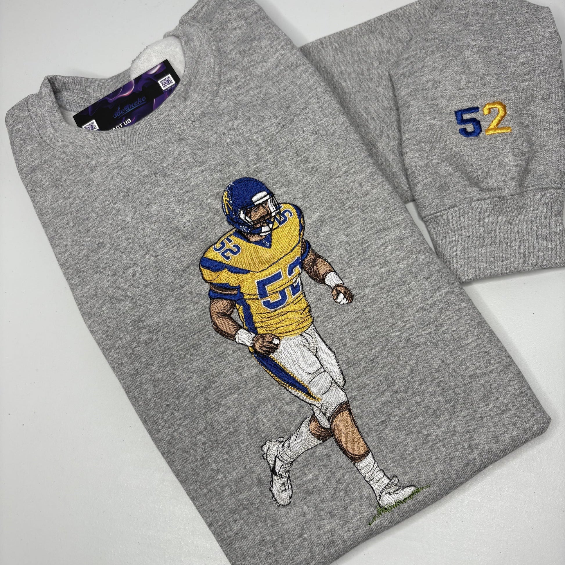 Custom Family Portrait Full Color Embroidered Sweatshirt(with facial details)Best Gifts to Family