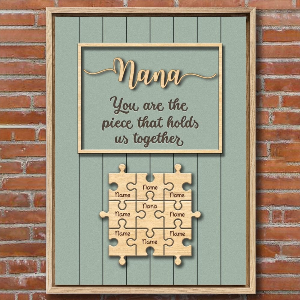 Mom & Grandma Puzzle – A Beautiful Canvas Keepsake For Endless Family Fun!