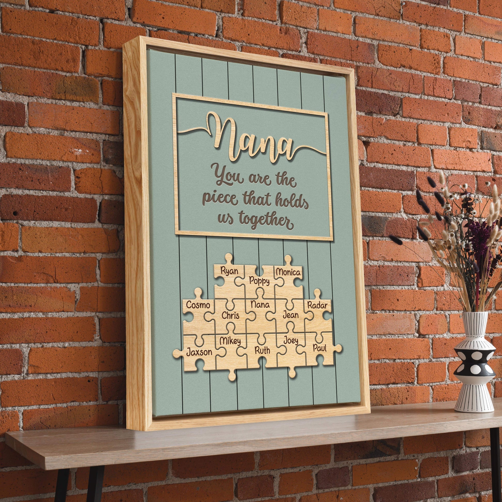 Mom & Grandma Puzzle – A Beautiful Canvas Keepsake For Endless Family Fun!