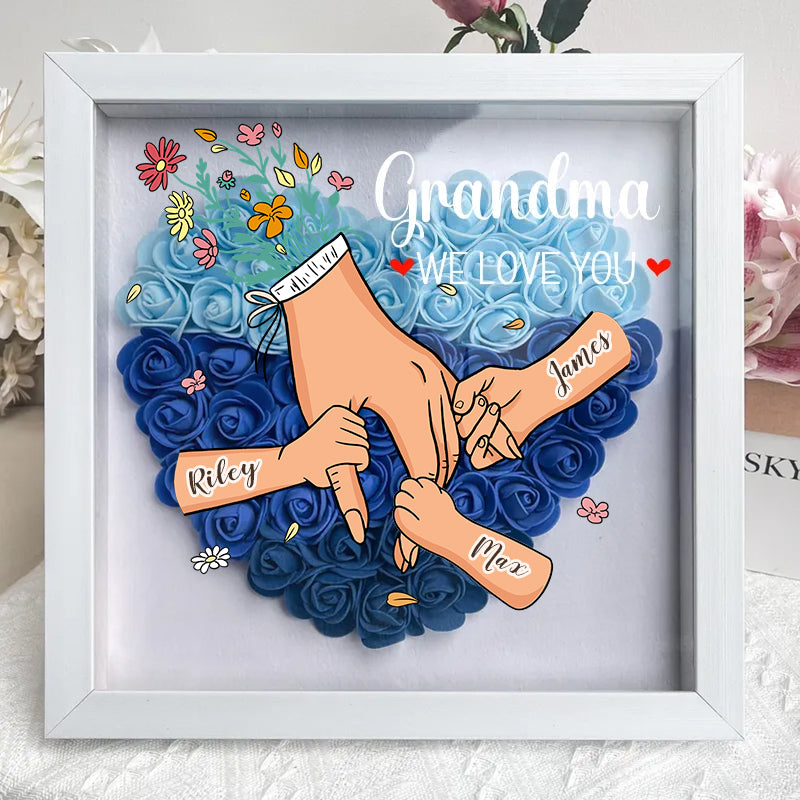 We Love You Mom Holding Hands With Children Pet Names, Mother's Day Memorial Gifts