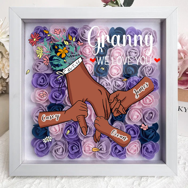 We Love You Mom Holding Hands With Children Pet Names, Mother's Day Memorial Gifts