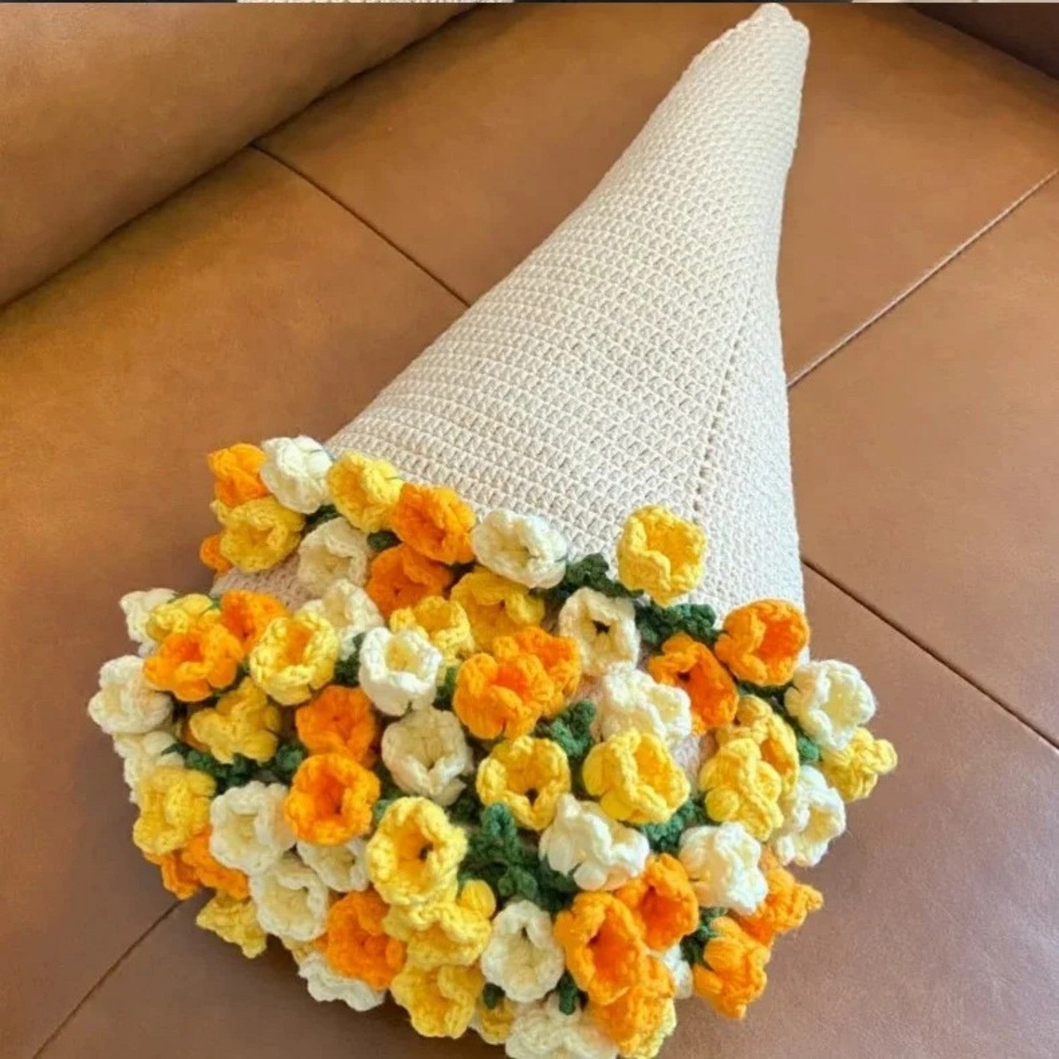 💐Hand-Knitted Rose Blanket DIY Kit & Ready🌹-Made Gift For Mother's Day Valentine's Day