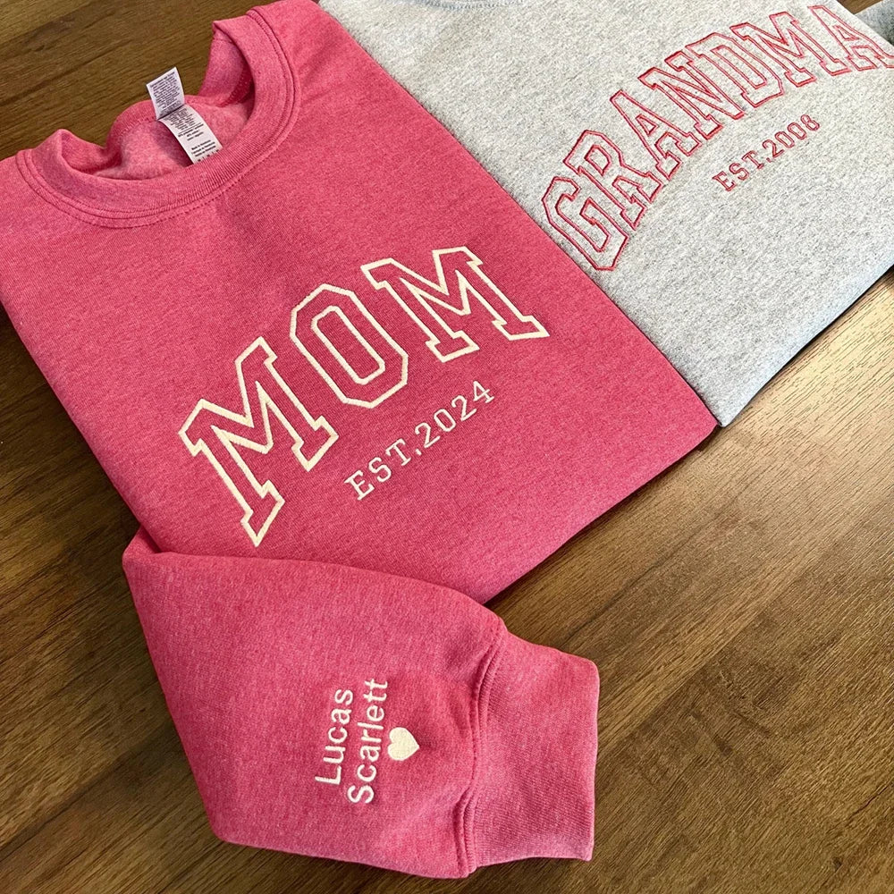 Custom Embroidered DAD Sweatshirt, Father's Day Gift