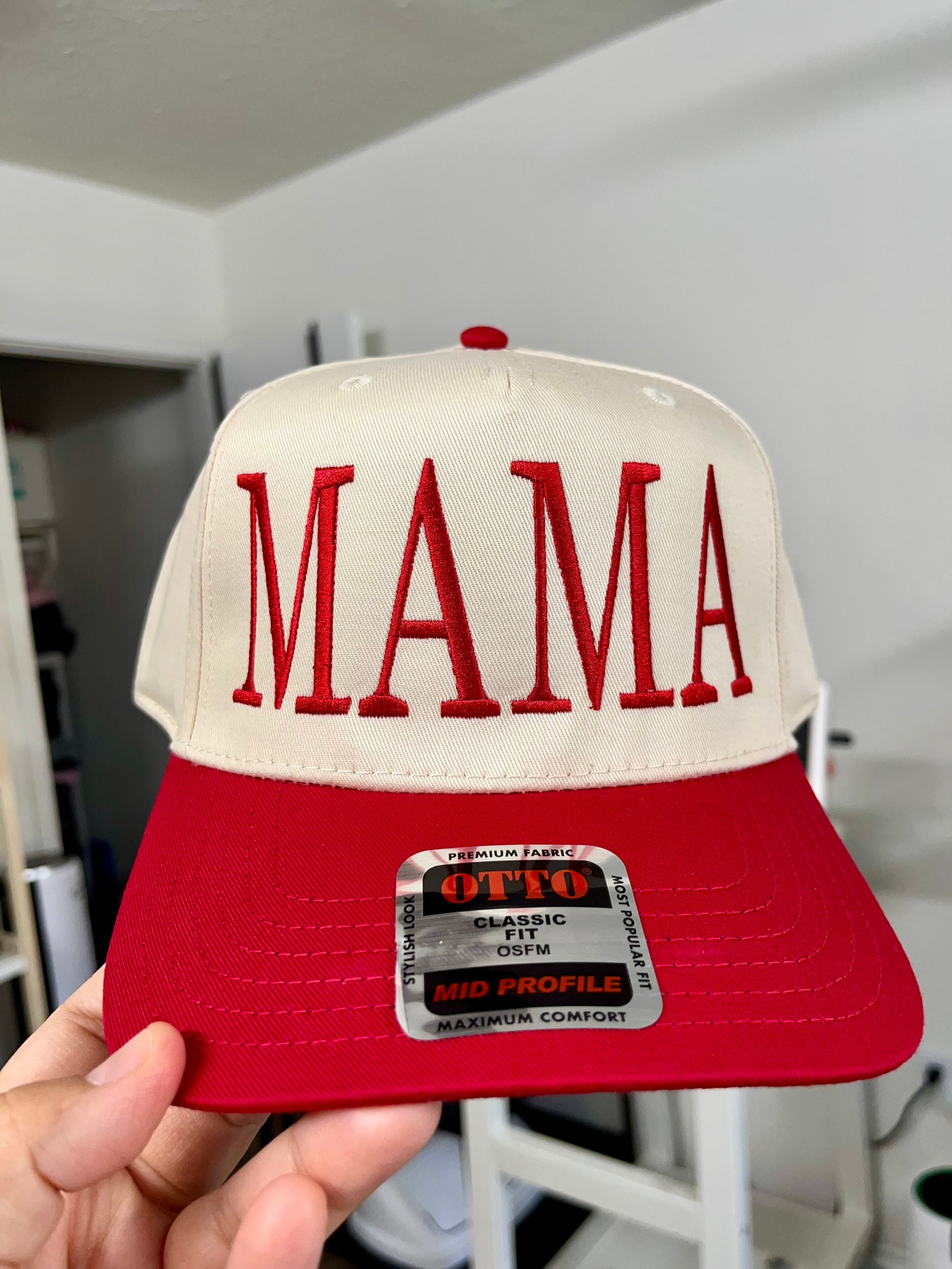 Custom MAMA Embroidered Hat