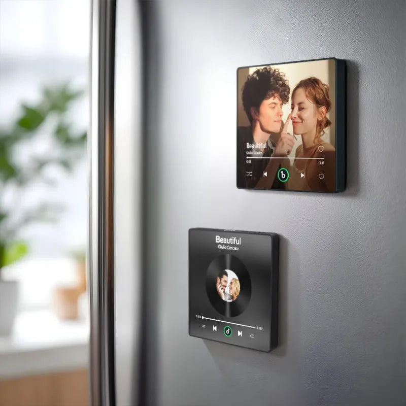 Custom Music Fridge Magnet Watercolor Photo Sticker New 4.0 Upgrade Music Wall Photo Sticker That Plays Music Without Cell Phone Couple Gifts