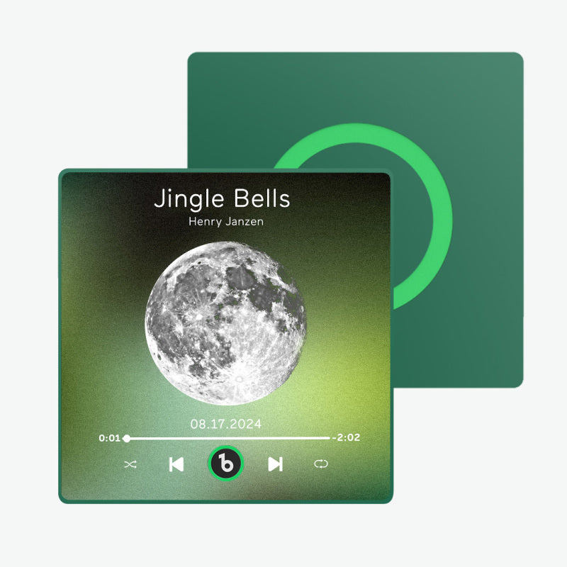 Custom Music Fridge Magnet New 4.0 Upgrade With Moon Phrase Colorful Frame Album Fridge Magnet