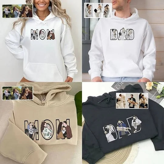 🔥Hot Sale🔥 Embroidered Photo Sweatshirt Father's Day - Gifts to Dad