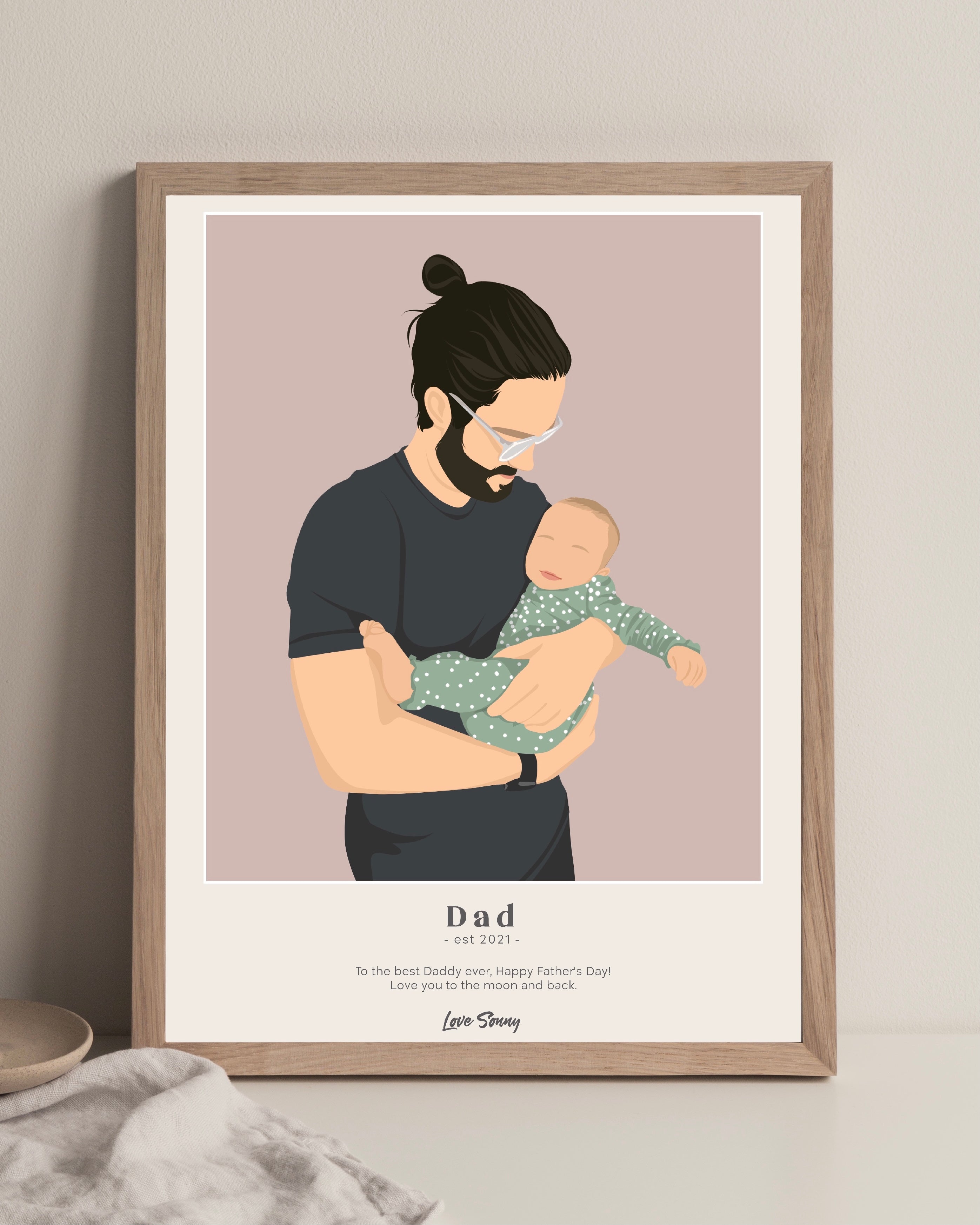 Personalised Dad Poster